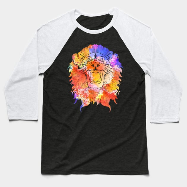 Savannah Lions Roaring Lion Baseball T-Shirt by shirtsyoulike